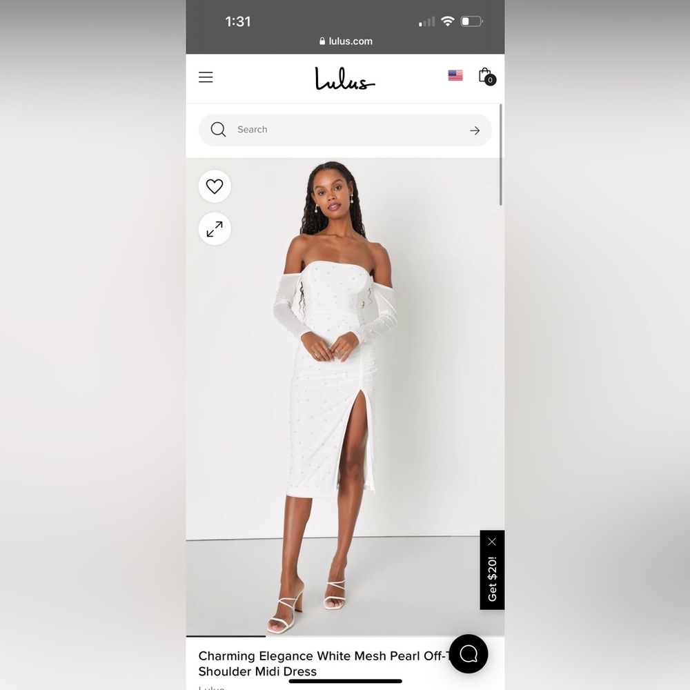 Lulus White Pearl Dress